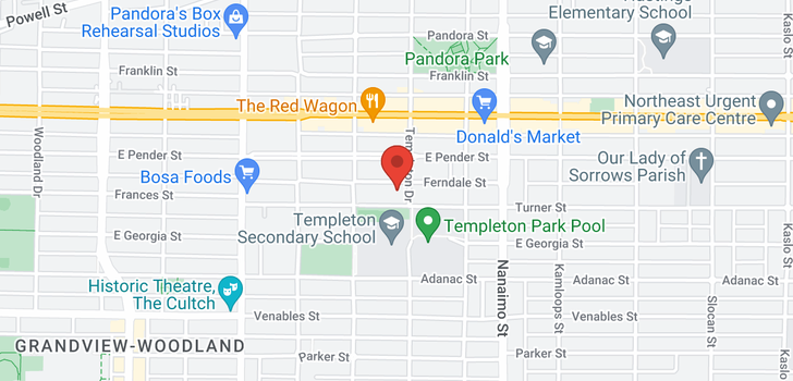 map of 2164 FERNDALE STREET